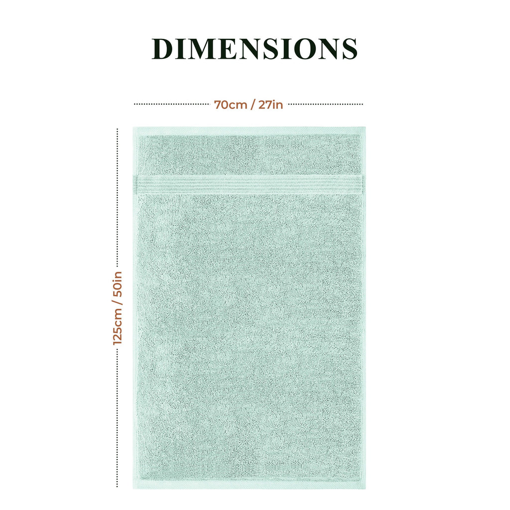 OLIVIA ROCCO Rhodes Towel Seafoam 100% Cotton Hotel Quality Soft Super Absorbent Hand
