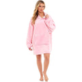 Daisy Dreamer Oversized Hooded Blanket Sweatshirt Plush Sherpa Grey Pink Giant Hoodie With Pocket And Elastic Cuffs For Adults And Kids