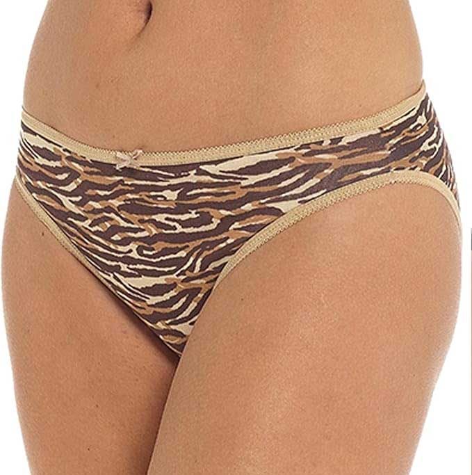 Pack of 10 Women's Animal Print Briefs Zebra Leopard Low Rise Knickers Cotton Underwear Set Daisy Dreamer