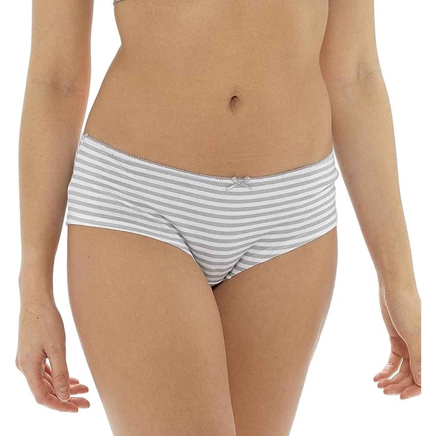 Pack of 10 Womens Cotton Briefs Comfortable Underwear Shorts with Stretch Waistband Assorted Styles Breathable Cotton Blend UK Sizes 12-18 by Daisy Dreamer