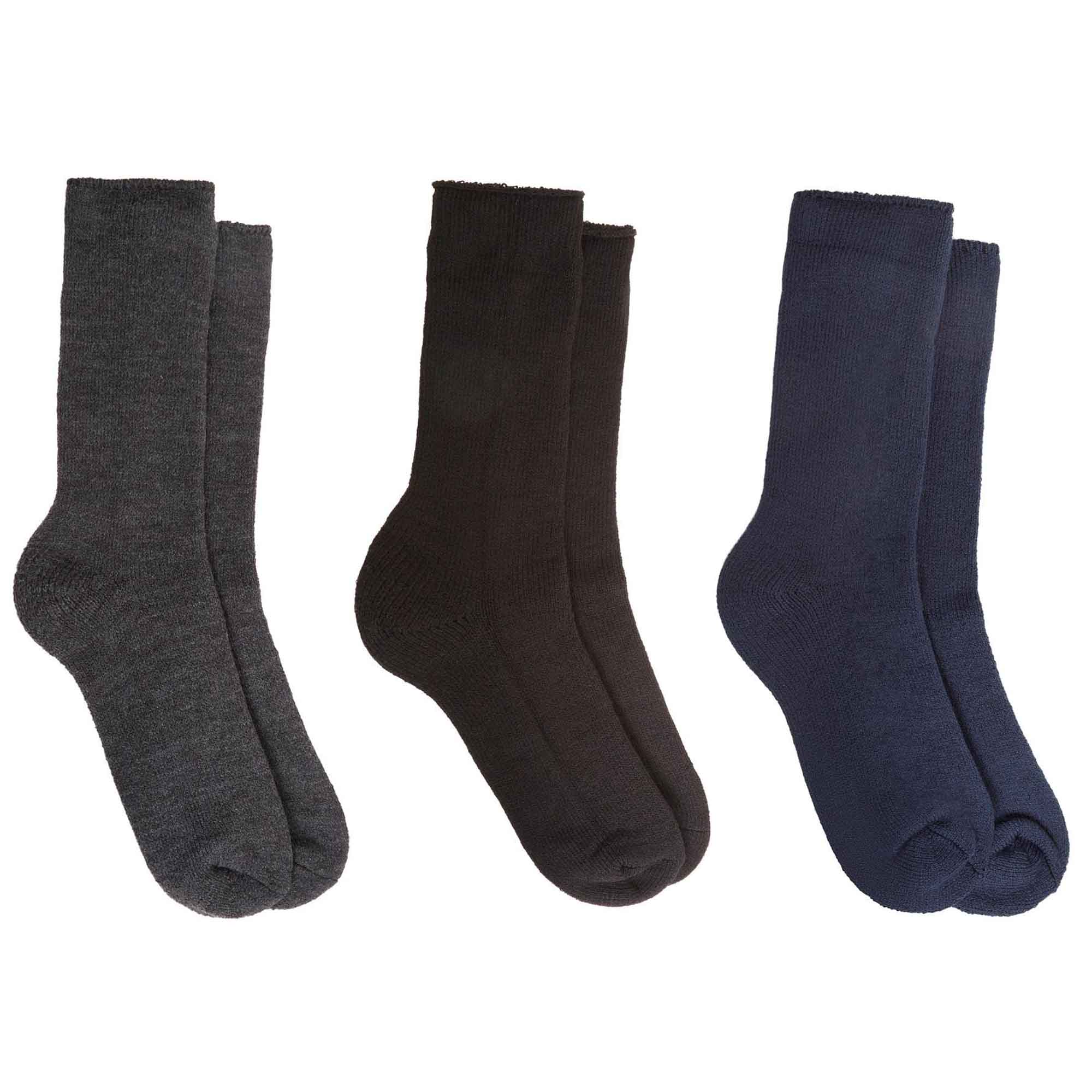 Heatwave Thermalwear Mens Thermal Boot Socks Pack Of 3 UK Sizes 6 To 11 Heavy Duty Insulated 2.3 Tog For Hiking Cold Weather