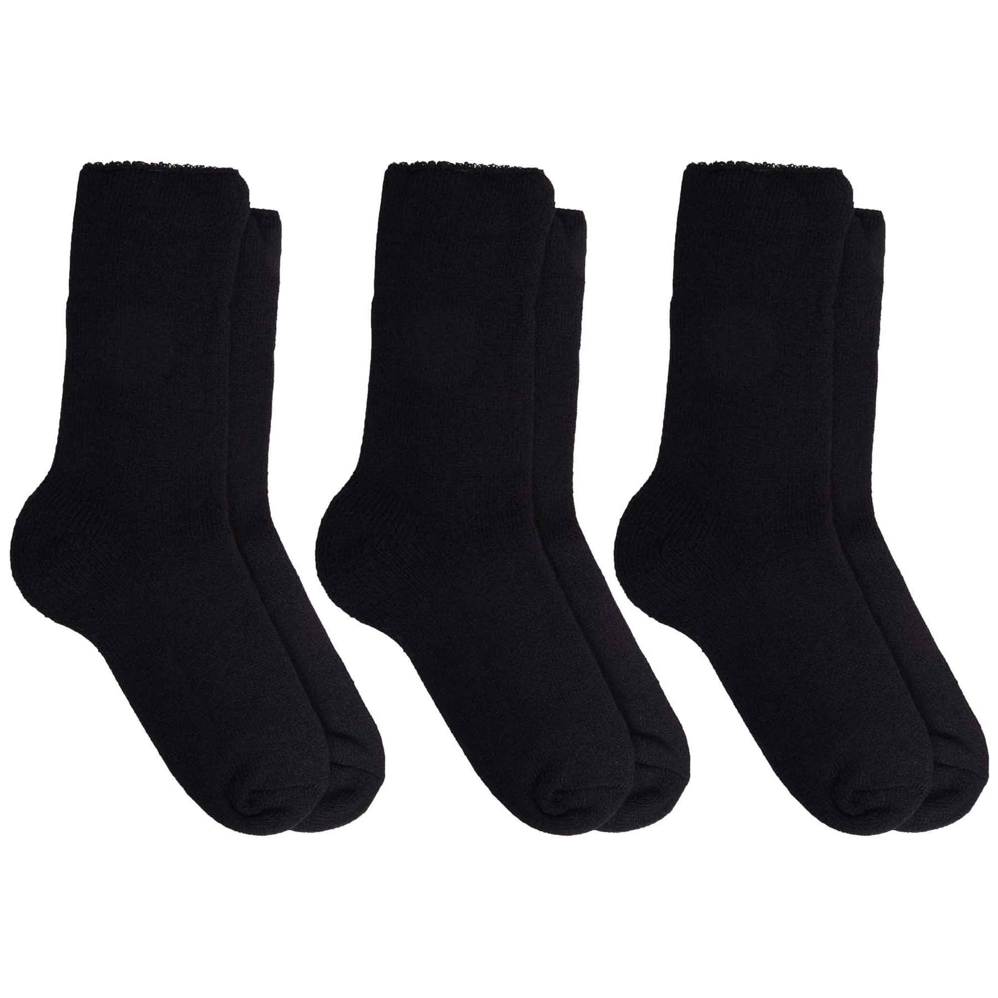 Heatwave Thermalwear Mens Thermal Boot Socks Pack Of 3 UK Sizes 6 To 11 Heavy Duty Insulated 2.3 Tog For Hiking Cold Weather