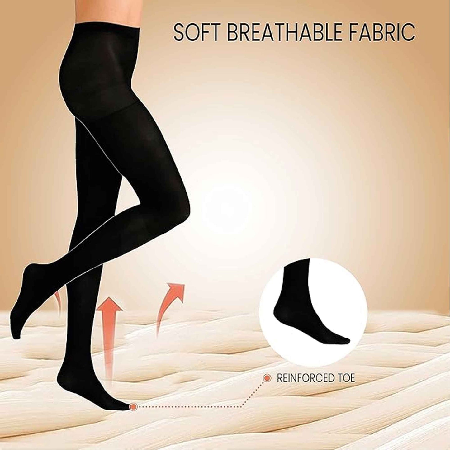 Pack of 3 Women's Black Thermal Tights 140 Denier Soft Cozy Winter Warmth Comfortable Fit Multiple Sizes Ideal for Cold Weather Fashion by Heatwave Thermalwear