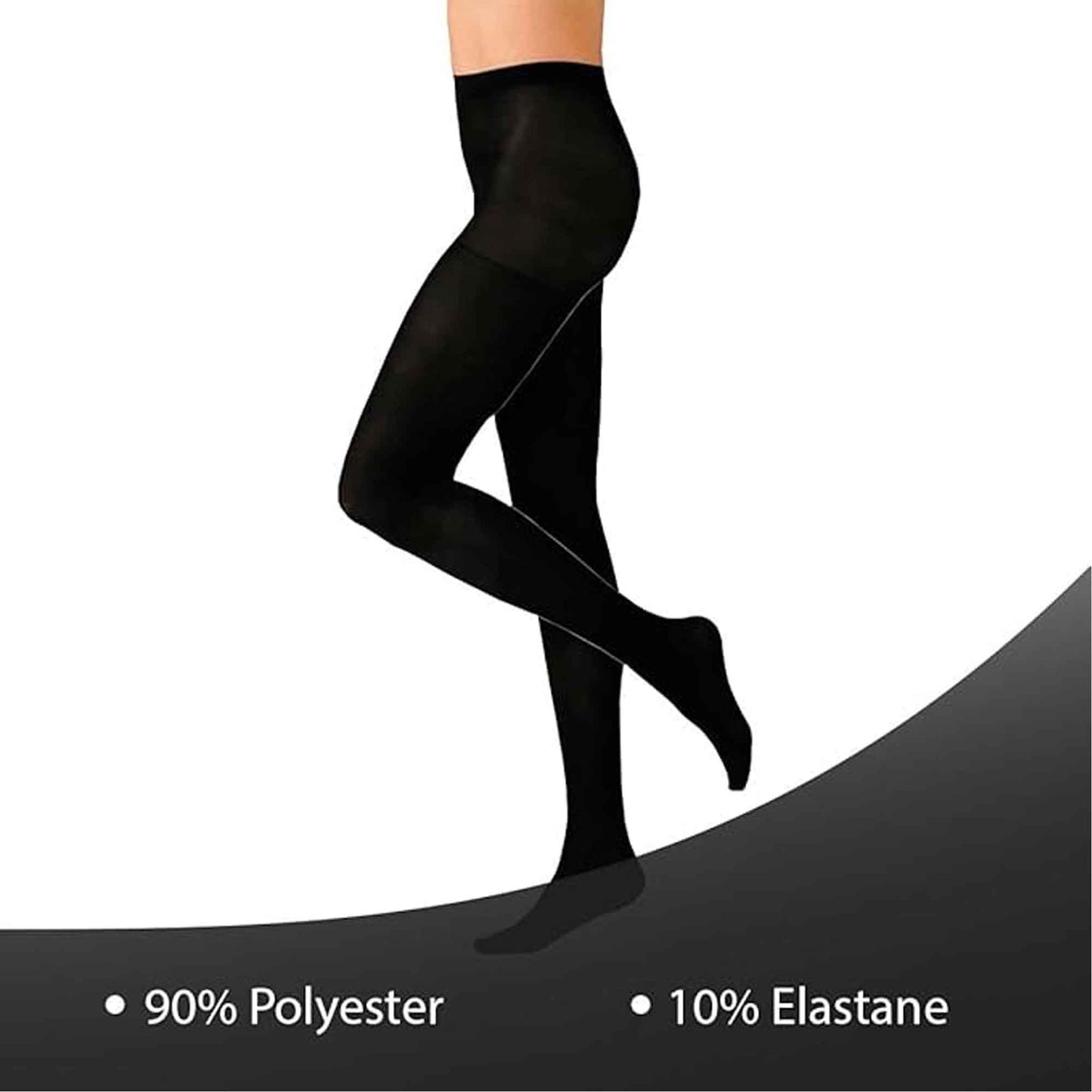 Pack of 3 Women's Black Thermal Tights 140 Denier Soft Cozy Winter Warmth Comfortable Fit Multiple Sizes Ideal for Cold Weather Fashion by Heatwave Thermalwear