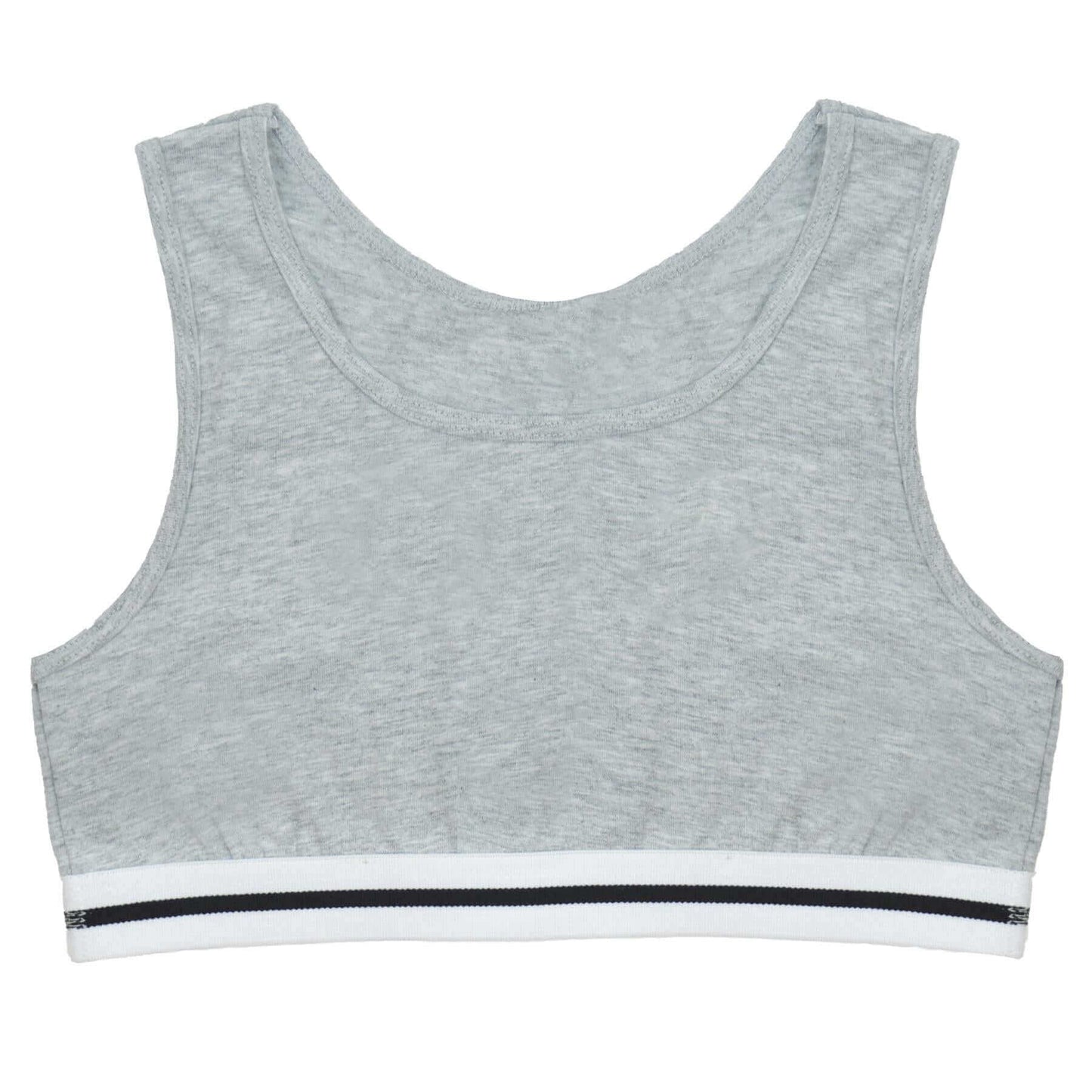 Pack of 4 Girls Seamless Sports Bralettes Racer Back Crop Top Training Bra Comfortable Stretchy Yoga Vest for Kids and Teens Ultimate Support by Daisy Dreamer