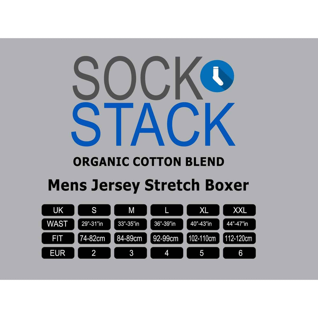 Sock Stack Men's Cotton Button Fly Boxer Shorts Pack Of 5 Breathable Stretch Gym Sports