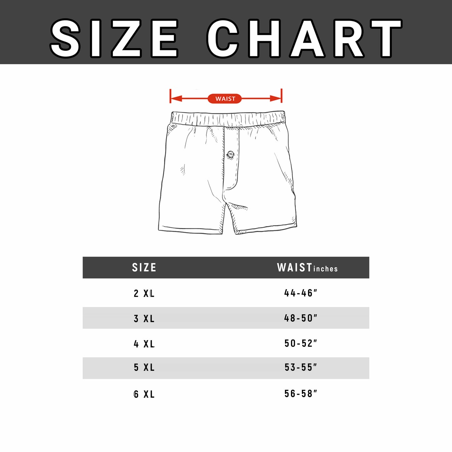 Pack Of 5 Mens Jersey Plus Size Boxer Shorts Classic Fit Breathable Button Fly Design Men Boxers Underwear 2XL To 6XL by Sock Stack