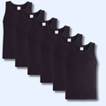Sock Stack Pack Of 6 Mens Cotton Blend Gym Muscle Vests Fitted Lightweight Breathable