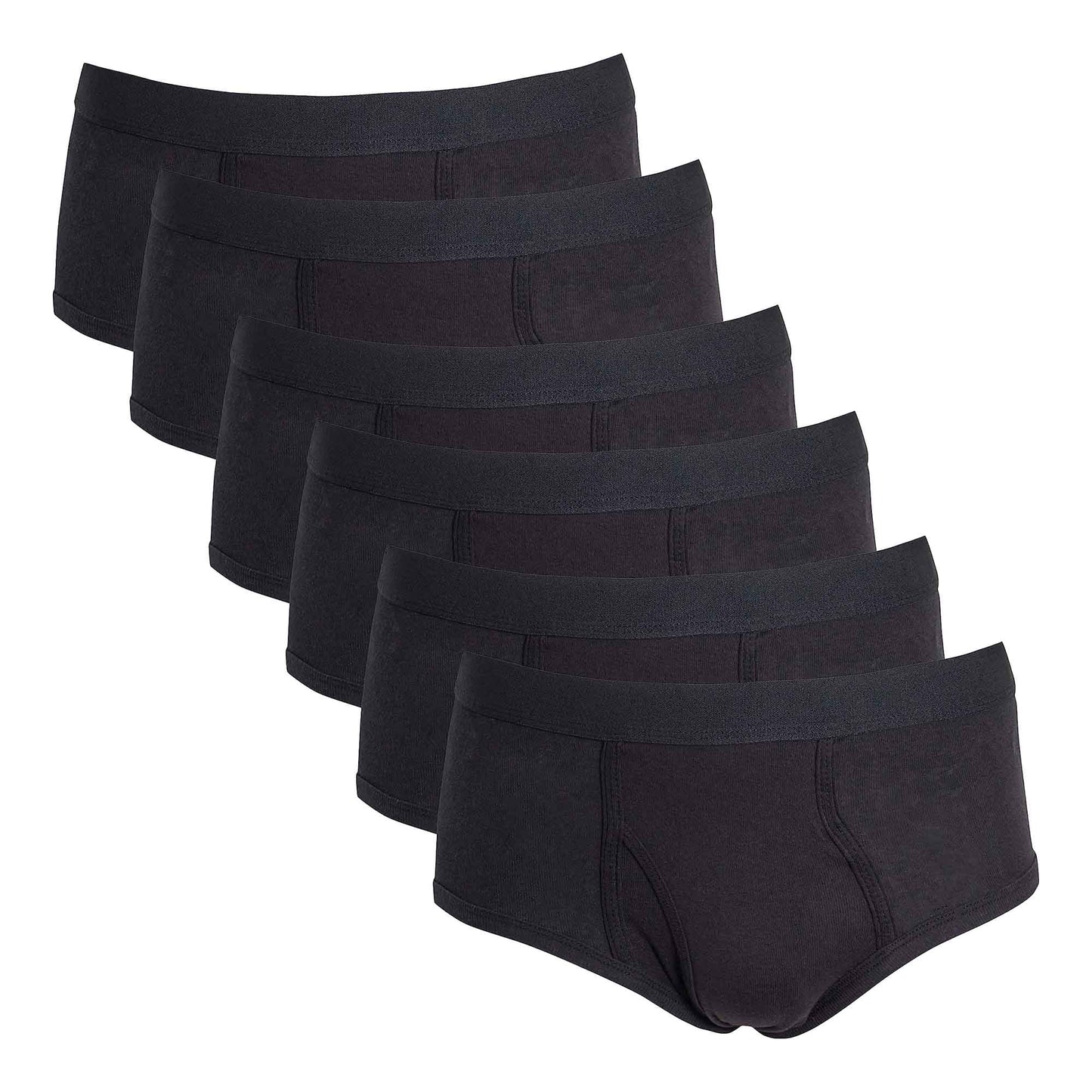 Pack of 6 Mens Cotton Briefs Soft Waistband Breathable Durable Underwear Comfortable All Day Wear MB05/06 by Sock Stack