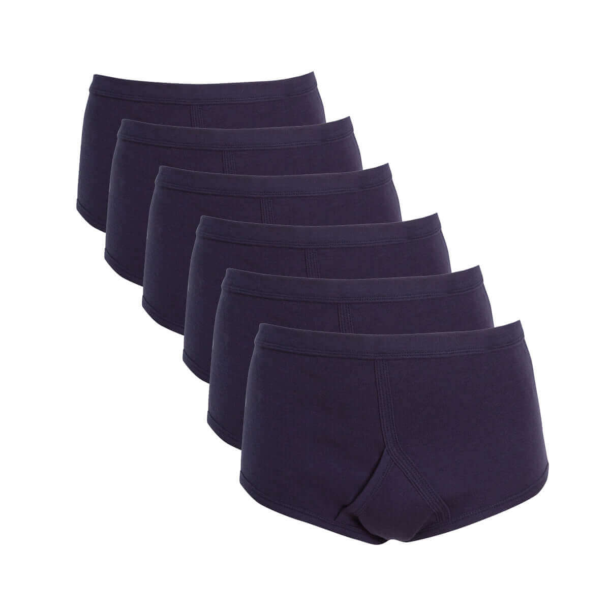 Pack of 6 Mens Cotton Y Front Underpants Breathable Sports and Everyday Wear Various Sizes and Colours Moisture Wicking Comfort by Sock Stack