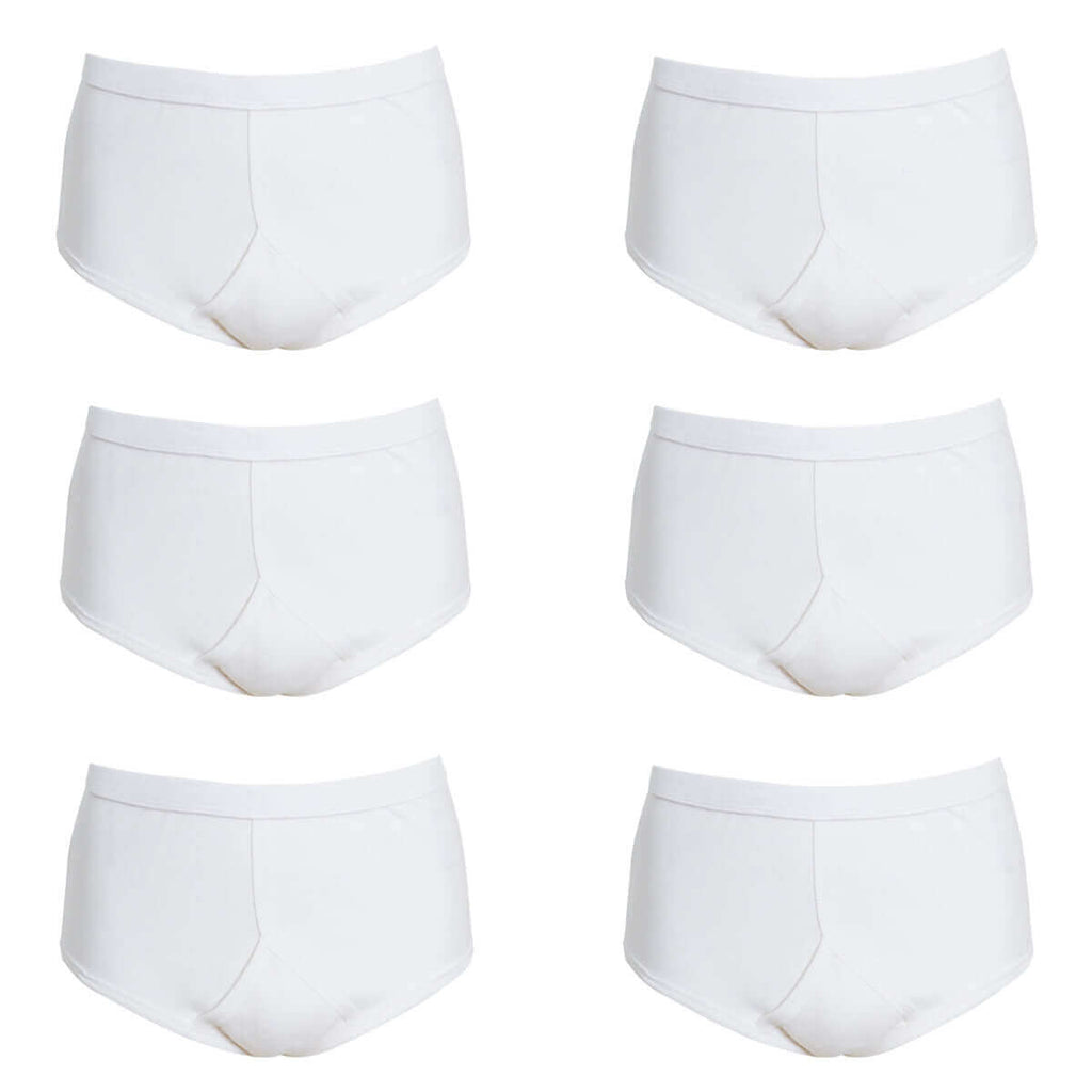 Sock Stack Pack Of 6 Mens Organic Cotton Y Front Underpants Breathable Moisture Wicking