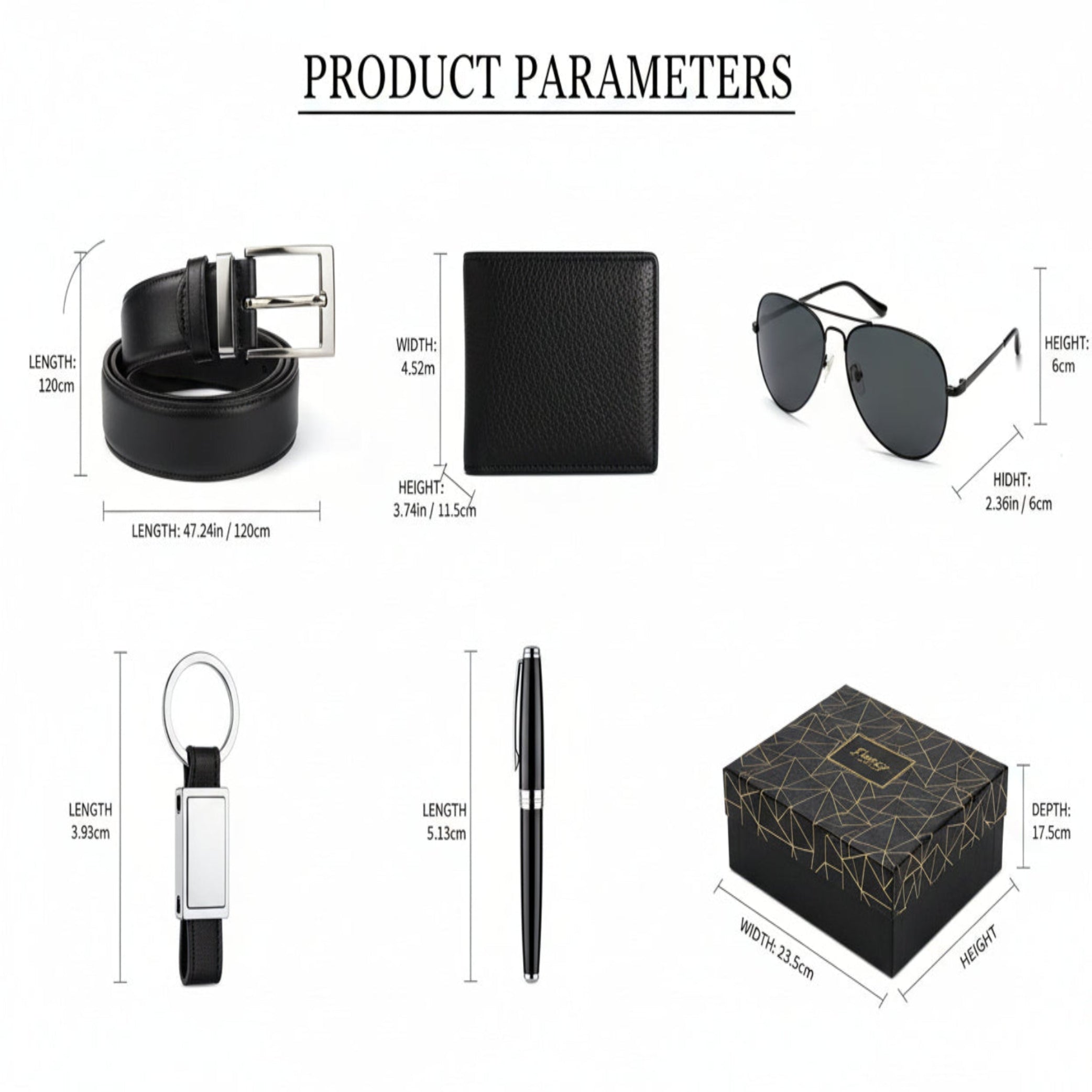 Men’s Matching Accessories Set – Stylish Gift for Him, Perfect Birthday, Anniversary & Holiday Present