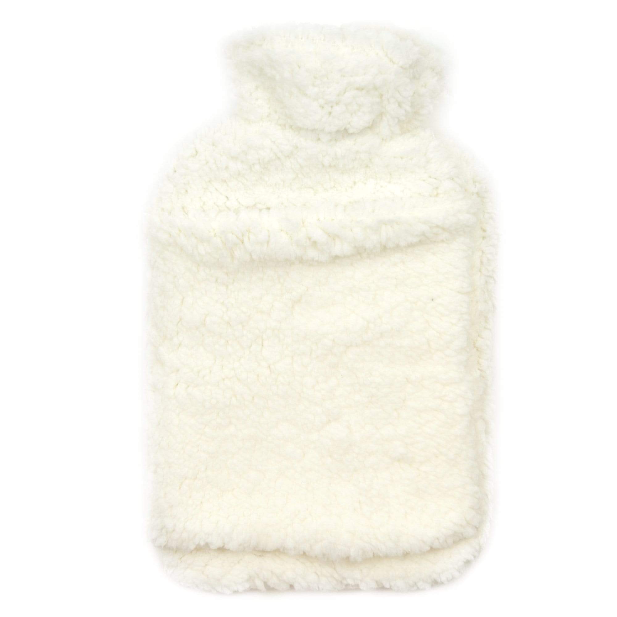 OLIVIA ROCCO Teddy Fleece Hot Water Bottle With Pocket Hand Warmer 2L Natural Rubber UK Safe Tested Ideal Gift For Adults And Kids