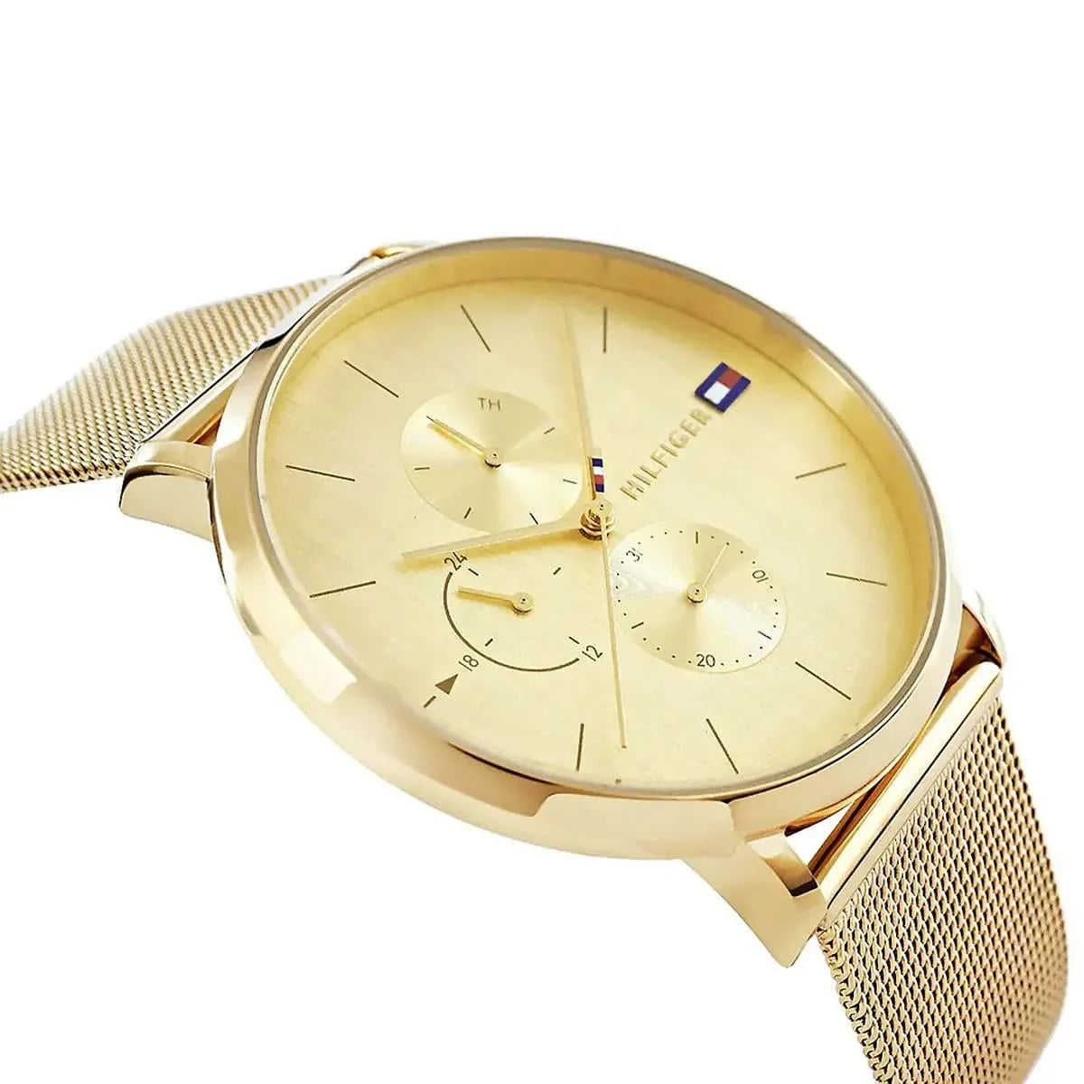 Tommy Hilfiger Women’s Watch Stainless Steel Gold Mesh Strap With Gold Dial 1781943 Jenna