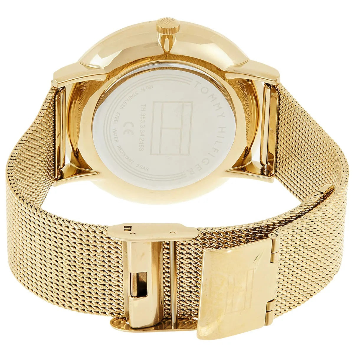 Tommy Hilfiger Women’s Watch Stainless Steel Gold Mesh Strap With Gold Dial 1781943 Jenna