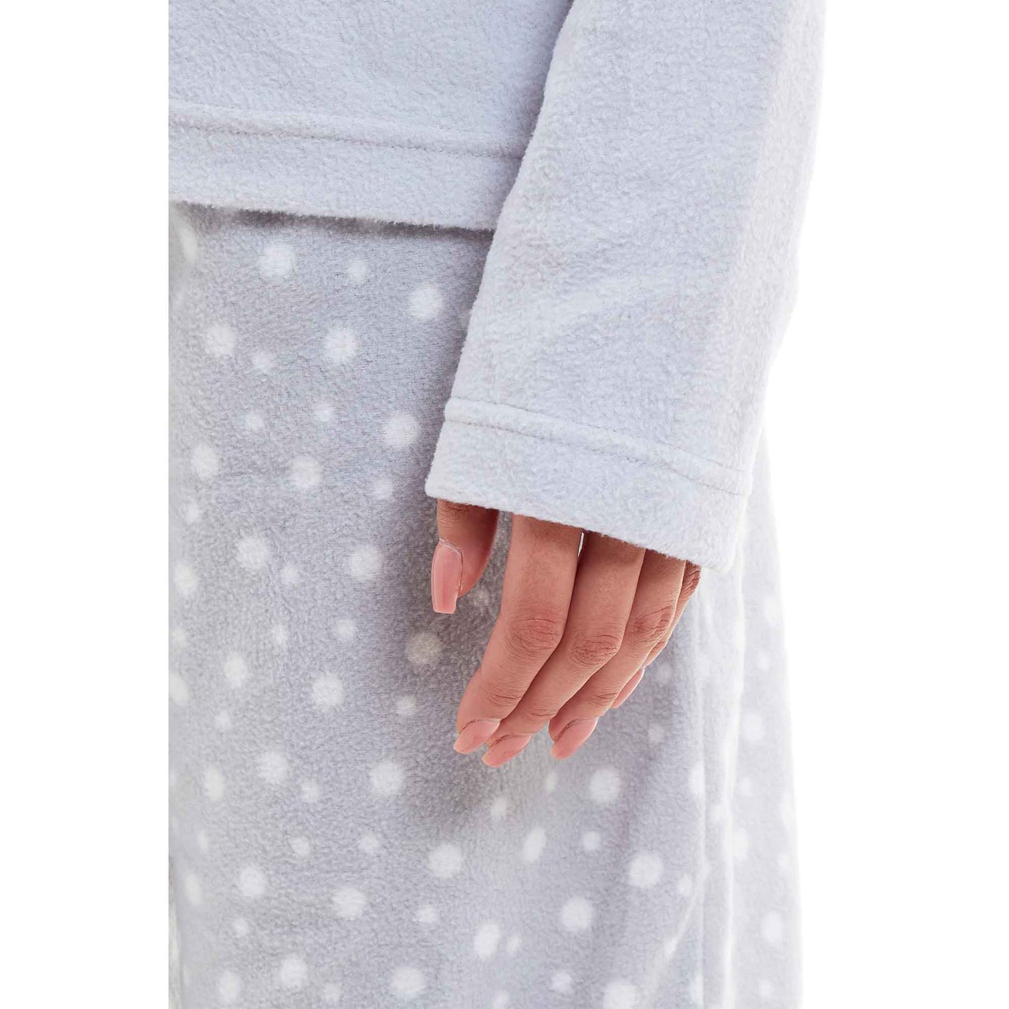 Warm Women's Polar Fleece Penguin Pyjama Set with Hood and Embroidery Fluffy Winter Loungewear Ideal for Christmas Gift Multiple Sizes by Daisy Dreamer