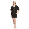 Daisy Dreamer Women's Black Short Pyjama Set - Super Soft Sleepwear with Button Up Top and Shorts With Pockets Relaxed Fit