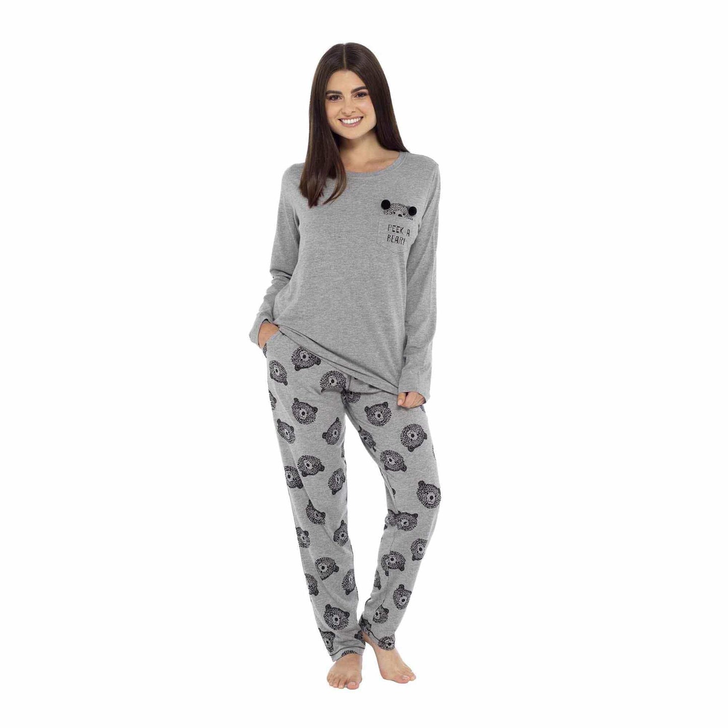 Women's Cotton Soft Pyjama Set with Elasticated Patterned Bottoms Ultimate Nightwear and Cosy Loungewear Multiple Sizes by Daisy Dreamer