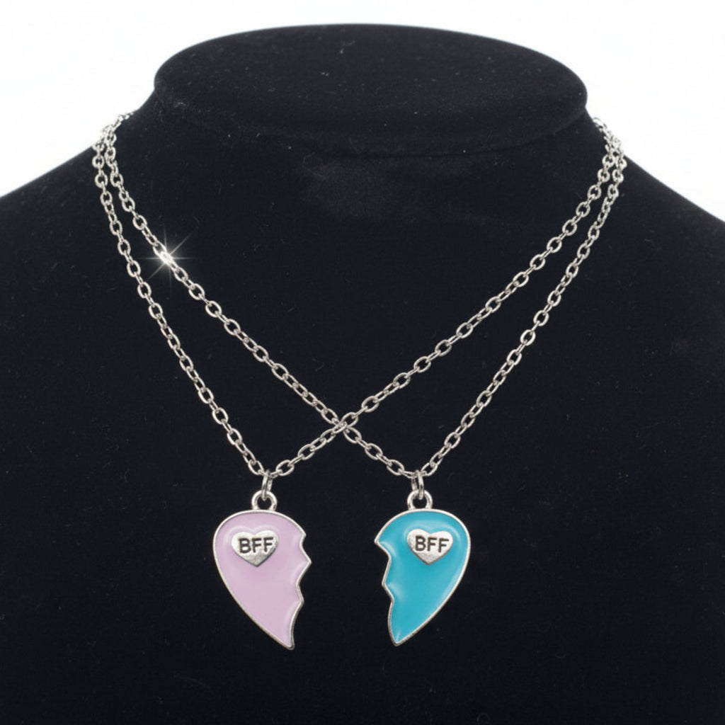 Honey Love Couple Pendant Necklace – Romantic Matching Jewelry Gift for Him & Her